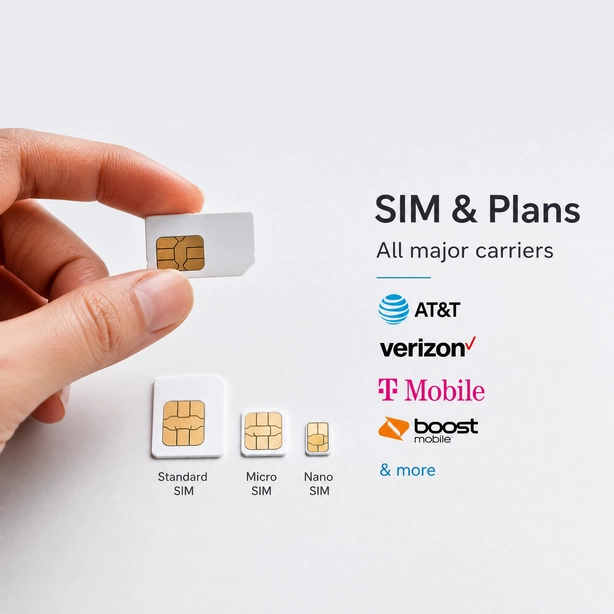 SIM cards and prepaid plan services