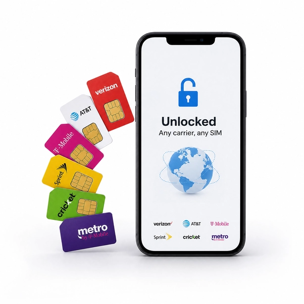 Unlocked phone selection